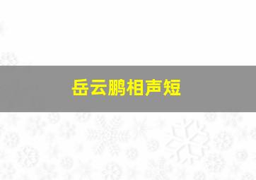 岳云鹏相声短