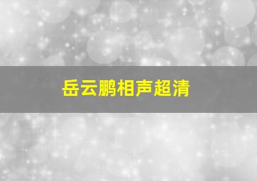 岳云鹏相声超清