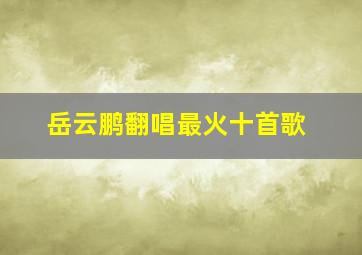 岳云鹏翻唱最火十首歌