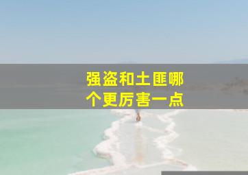 强盗和土匪哪个更厉害一点