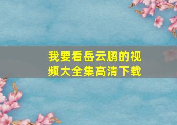 我要看岳云鹏的视频大全集高清下载