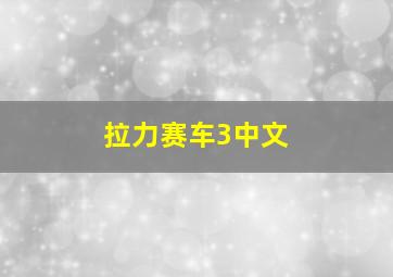 拉力赛车3中文