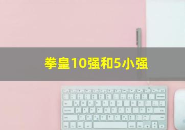 拳皇10强和5小强