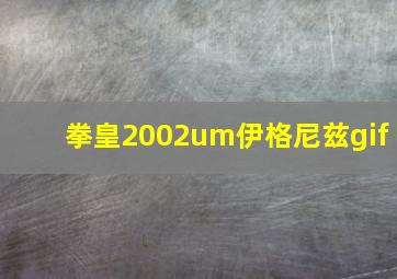 拳皇2002um伊格尼兹gif