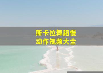 斯卡拉舞蹈慢动作视频大全