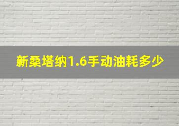 新桑塔纳1.6手动油耗多少