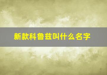 新款科鲁兹叫什么名字