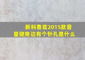 新科鲁兹2015款音量键旁边有个针孔是什么