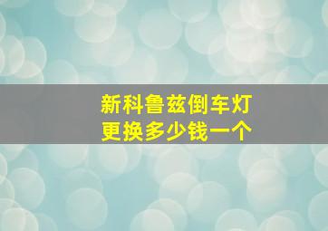 新科鲁兹倒车灯更换多少钱一个