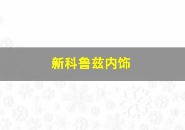 新科鲁兹内饰