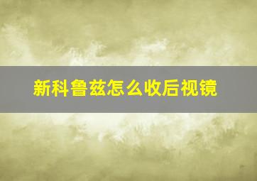 新科鲁兹怎么收后视镜