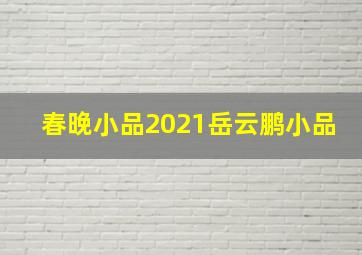 春晚小品2021岳云鹏小品