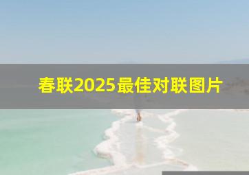 春联2025最佳对联图片