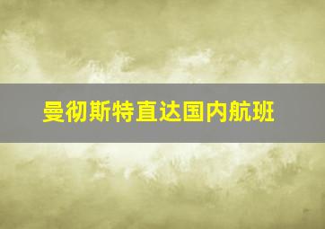 曼彻斯特直达国内航班