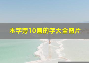 木字旁10画的字大全图片