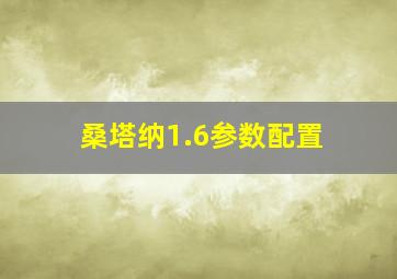 桑塔纳1.6参数配置