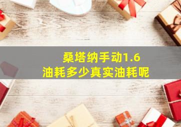 桑塔纳手动1.6油耗多少真实油耗呢