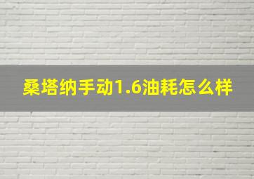 桑塔纳手动1.6油耗怎么样