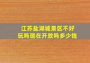 江苏盐湖城景区不好玩吗现在开放吗多少钱