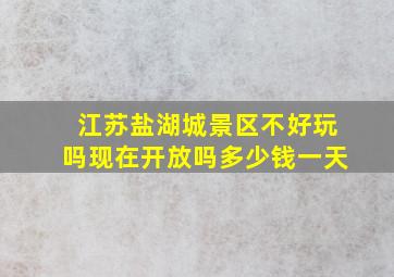 江苏盐湖城景区不好玩吗现在开放吗多少钱一天