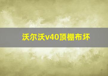 沃尔沃v40顶棚布坏