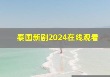 泰国新剧2024在线观看