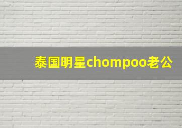 泰国明星chompoo老公