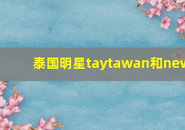 泰国明星taytawan和new