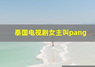 泰国电视剧女主叫pang