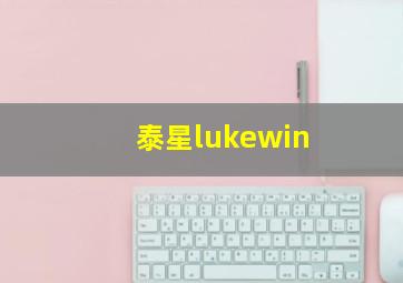 泰星lukewin