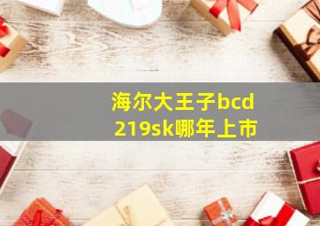 海尔大王子bcd219sk哪年上市