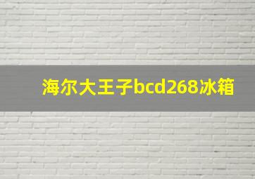 海尔大王子bcd268冰箱