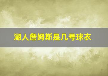 湖人詹姆斯是几号球衣