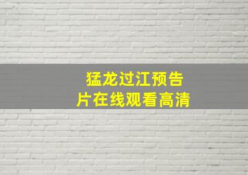 猛龙过江预告片在线观看高清