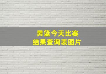 男篮今天比赛结果查询表图片