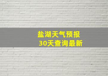 盐湖天气预报30天查询最新