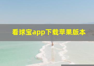 看球宝app下载苹果版本