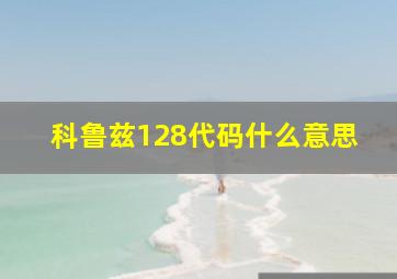 科鲁兹128代码什么意思