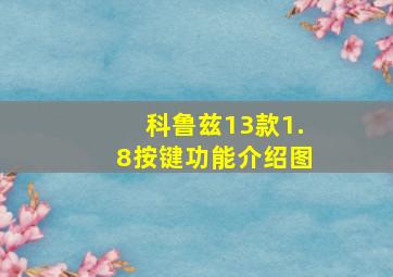 科鲁兹13款1.8按键功能介绍图