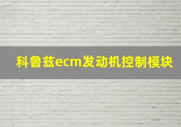 科鲁兹ecm发动机控制模块