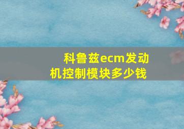 科鲁兹ecm发动机控制模块多少钱