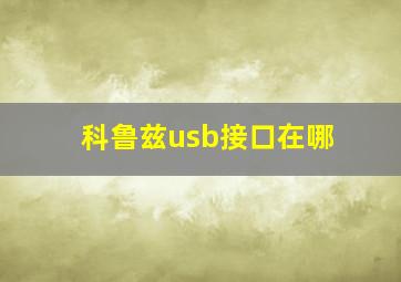 科鲁兹usb接口在哪