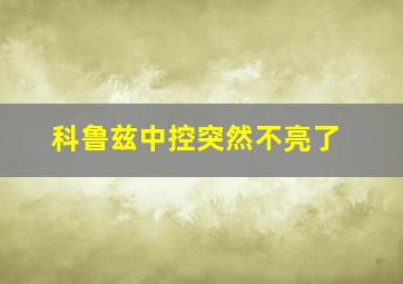 科鲁兹中控突然不亮了