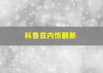 科鲁兹内饰翻新