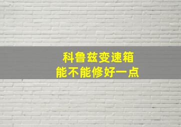 科鲁兹变速箱能不能修好一点