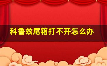 科鲁兹尾箱打不开怎么办