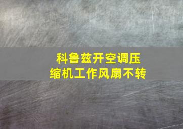 科鲁兹开空调压缩机工作风扇不转