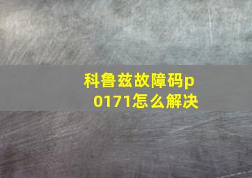 科鲁兹故障码p0171怎么解决