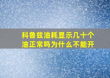 科鲁兹油耗显示几十个油正常吗为什么不能开