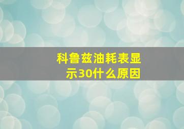 科鲁兹油耗表显示30什么原因